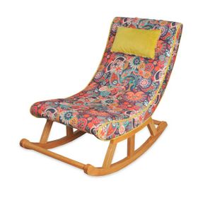 Asedia Miskin Naturel Retro Ahşap Sallanan Sandalye Dinlenme Emzirme Baba Tv Okuma Uzanma Koltuğu Berjer