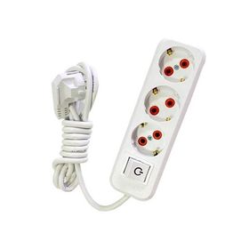 Asel 4'Lü 3 mt Led Anahtarlı Topraklı Grup Priz