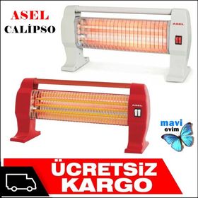 Asel Ah-4020 2800W Yatay Quartz Elektrikli Isıtıcı Soba