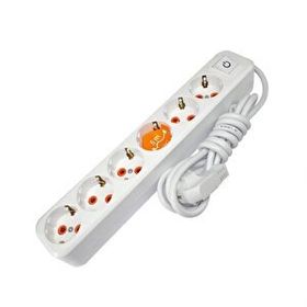 Asel Asl-200 0216 6'lı Anahtarlı 5 Metre Grup Priz