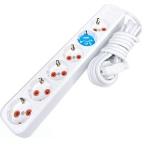 Asel ZNV-556 5 mt Topraklı Grup 6'lı Priz