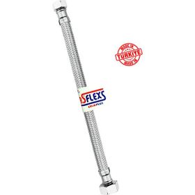 Asflexs 3/8x1/2 70 cm Paslanmaz Çelik Flex Hortum Bağlantı Hortumu