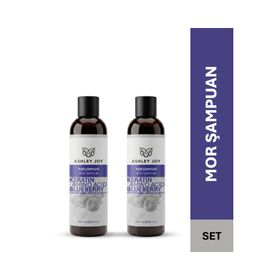Ashley Joy 2x250 ml Mor Şampuan