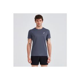 Asics 2011C341-020 CORE SS TOP Bisiklet Yaka Düz Gri Erkek T-shirt