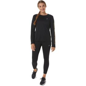 Asics 2012C756 Katakana Crop Tight Siyah Kadın Tayt