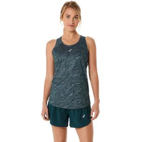 Asics 2012D071-302 Road All Over Yeşil Koşu Kadın T-shirt