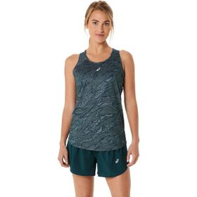 Asics 2012D071-302 Road All Over Yeşil Koşu Kadın T-shirt