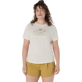 Asics 2012D314-100 Bej Fujıtrail Logo SS Kadın Koşu T-Shirt