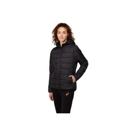 Asics 2032C155-001 Padded Jacket W O Yaka Normal Kalıp Düz Siyah Kadın Mont
