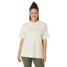 Asics 2032C843-201 Logo Bej Kadın T-shirt