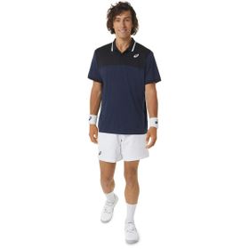 Asics 2041A256-401 MEN COURT Mavi Erkek Polo T-shirt