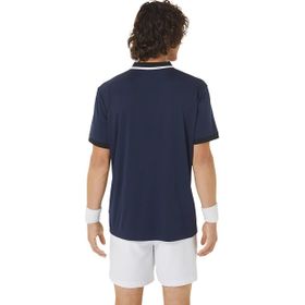 Asics 2041A256-401 MEN COURT Mavi Erkek Polo T-shirt