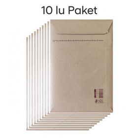 Asil 17x25 cm 10'lu Paket Hava Kabarcıklı Zarf