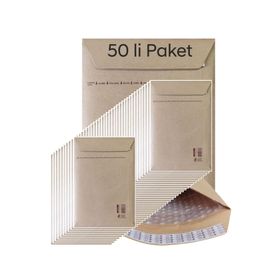 Asil 17x25 cm 50'li Paket Hava Kabarcıklı Zarf
