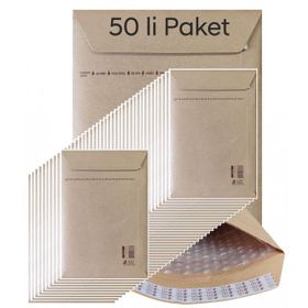 Asil 17x25 cm 50'li Paket Hava Kabarcıklı Zarf