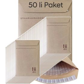Asil 17x25 cm 50'li Paket Hava Kabarcıklı Zarf