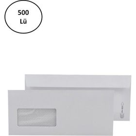 Asil Doğan AS-1001 Pencereli 105x240 mm 90 gr Silikon Diplomat Zarfı