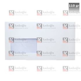 Asil Doğan Extra Silikonlu Pencereli 10.5x24 110 gr Diplomat Zarf
