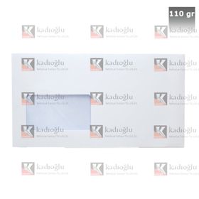 Asil Doğan Extra Silikonlu Pencereli 10.5x24 110 gr Diplomat Zarf