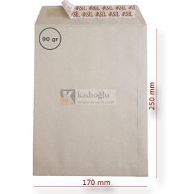 Asil Doğan İmt Kraft Silikonlu 17x25 90 gr Torba Zarf