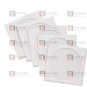 Asil Doğan Pencereli 12.5x12.5 90 gr Beyaz CD Zarfı