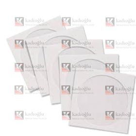 Asil Doğan Pencereli 12.5x12.5 90 gr Beyaz CD Zarfı