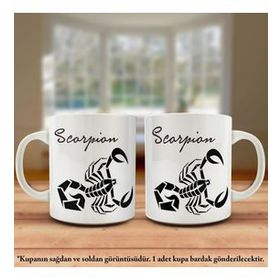 Asil Hediyelik Akrep-Scorpion-Burç-Logo-Kupa Bardak-
