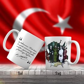 Asil Hediyelik Kıyafet İnkılabı-Mustafa Kemal Atatürk Ve Unutulmayan Sözleri -Kupa Bardak