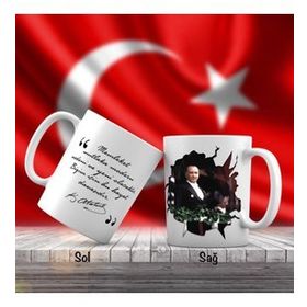 Asil Hediyelik Konuşma Yapan-Mustafa Kemal Atatürk Ve Unutulmayan Sözleri -Kupa Bardak
