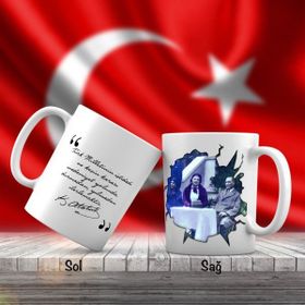 Asil Hediyelik Mustafa Kemal Atatürk-Ayşe Afet İnan-Atatürkün Sözleri -Kupa Bardak