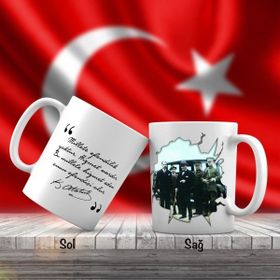 Asil Hediyelik Mustafa Kemal Atatürk-Otomobil-Atatürkün Sözleri -Kupa Bardak