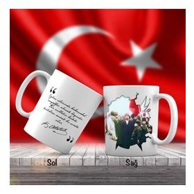 Asil Hediyelik Mustafa Kemal Atatürk Ve Çocuklar-Atatürkün Sözleri -Kupa Bardak