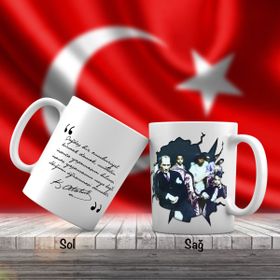 Asil Hediyelik Mustafa Kemal Atatürkün Çocuk Sevgisi-Atatürkün Sözleri -Kupa Bardak