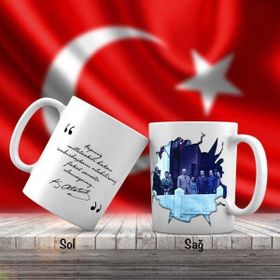 Asil Hediyelik Mustafa Kemal Atatürkün Malatyaya Gelişi-Atatürkün Sözleri -Kupa Bardak