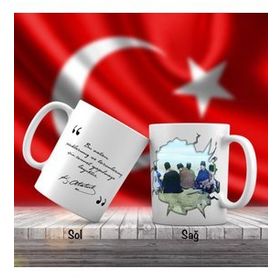Asil Hediyelik Sakarya Meydan Muharebesi-Mustafa Kemal Atatürk-Atatürkün Sözleri -Kupa Bardak