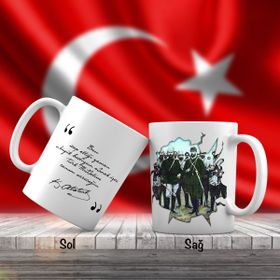Asil Hediyelik Trablusgarp Savaşı-Kemal Atatürk-Atatürkün Sözleri -Kupa Bardak