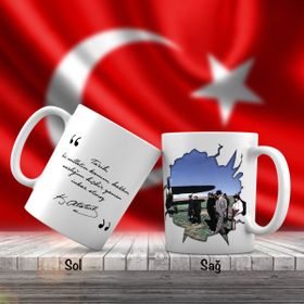 Asil Hediyelik Türk Hava Kurumu-Mustafa Kemal Atatürk-Atatürkün Sözleri -Kupa Bardak