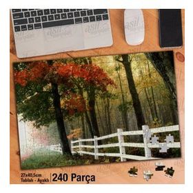 Asil Hobi Ağaçlar-Orman-Doğa-Manzara Yapboz-Ayak Destekli Çerçeveli 240 Parça Puzzle