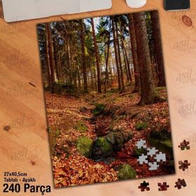 Asil Hobi Ağaçlar-Orman-Doğa-Manzara Yapboz-Ayak Destekli Çerçeveli 240 Parça Puzzle
