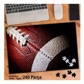 Asil Hobi Amerikan Futbolu Topu-Maç Yapboz-Ayak Destekli Çerçeveli 240 Parça Puzzle