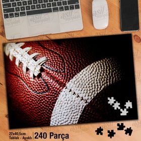 Asil Hobi Amerikan Futbolu Topu-Maç Yapboz-Ayak Destekli Çerçeveli 240 Parça Puzzle