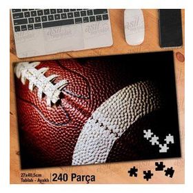 Asil Hobi Amerikan Futbolu Topu-Maç Yapboz-Ayak Destekli Çerçeveli 240 Parça Puzzle