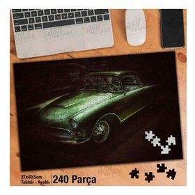Asil Hobi Antika Araba-Nostalji-Retro Yapboz-Ayak Destekli Çerçeveli 240 Parça Puzzle