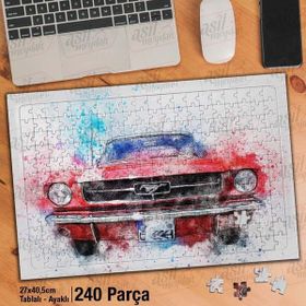 Asil Hobi Antika Araba-Otomobil-Nostalji Yapboz-Ayak Destekli Çerçeveli 240 Parça Puzzle