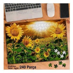 Asil Hobi Ay Çiçeği-Gün Işığı-Bitki-Doğa Yapboz-Ayak Destekli Çerçeveli 240 Parça Puzzle