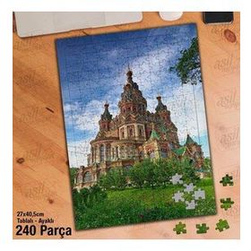 Asil Hobi Aziz Peter-Paul Kilisesi-Rusya Kilisesi Yapboz-Ayak Destekli Çerçeveli 240 Parça Puzzle