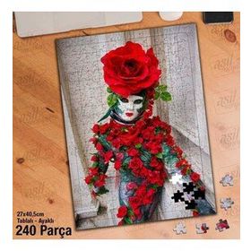 Asil Hobi Balo-Maske-Kostüm-Parti Yapboz-Ayak Destekli Çerçeveli 240 Parça Puzzle