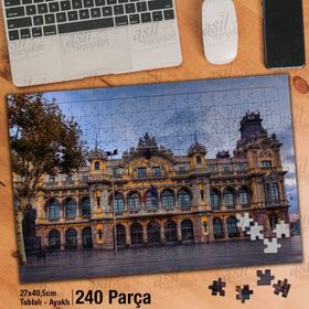 Asil Hobi Barselona-İspanya-Mimari-Kent Yapboz-Ayak Destekli Çerçeveli 240 Parça Puzzle