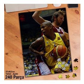 Asil Hobi Basketbol-Maç-Spor-Rakip Oyuncular-Yapboz-Ayak Destekli 240 Parça Puzzle