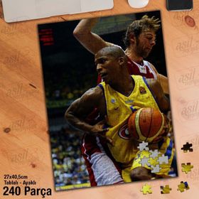 Asil Hobi Basketbol-Maç-Spor-Rakip Oyuncular-Yapboz-Ayak Destekli 240 Parça Puzzle